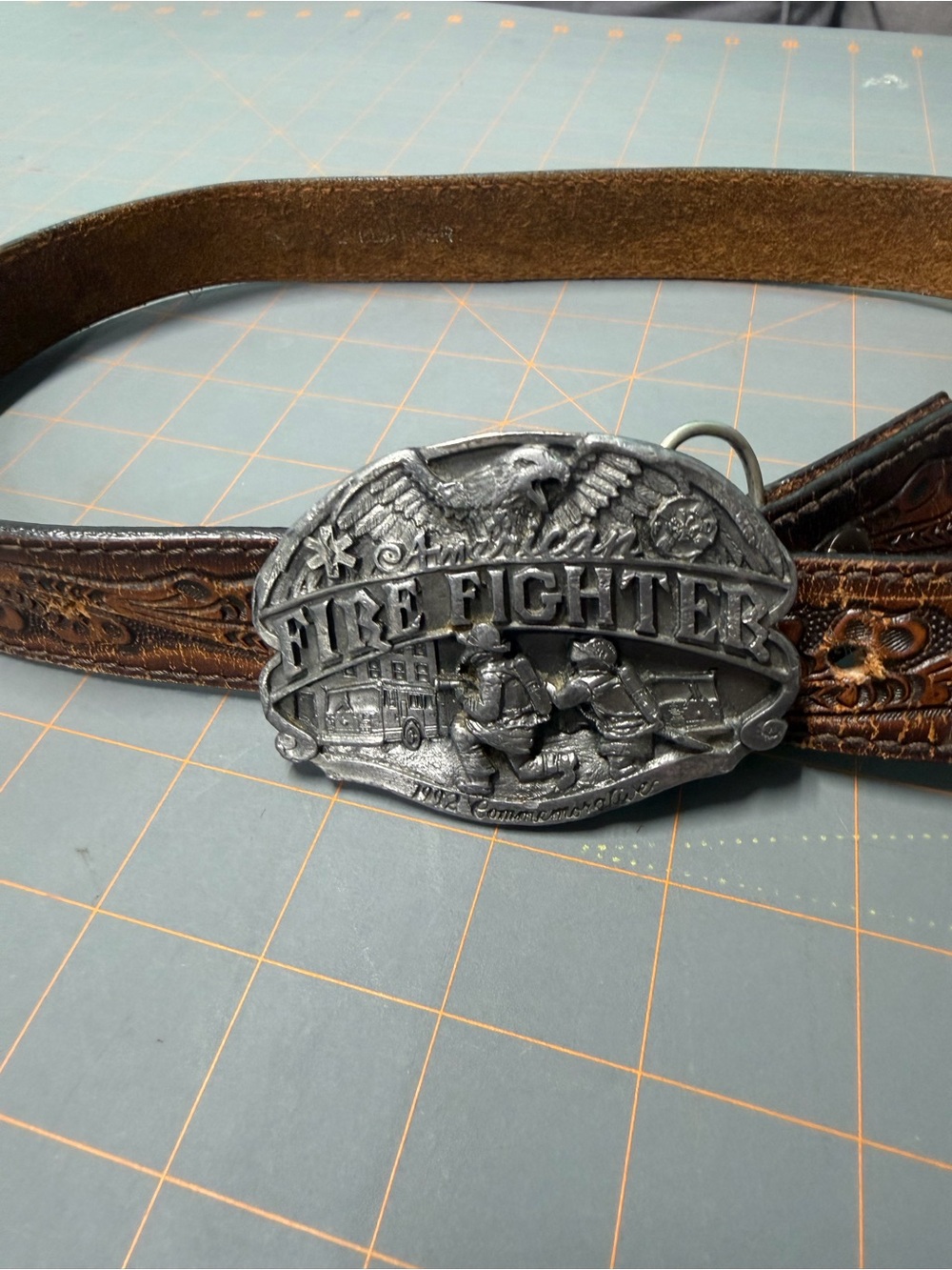 American Fire Fighter Buckle limited edition 1992 #758